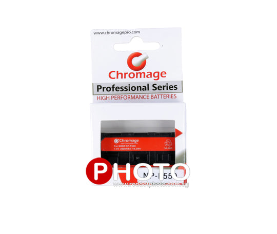 Chromage NP-F550 2600 mAh 锂离子电池，适用于索尼相机/LED 灯