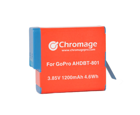 适用于 GoPro Hero 8 的 Chromage AHDBT-801 电池