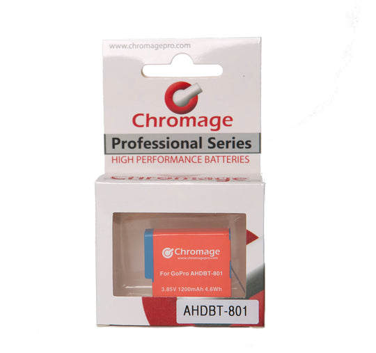 适用于 GoPro Hero 8 的 Chromage AHDBT-801 电池