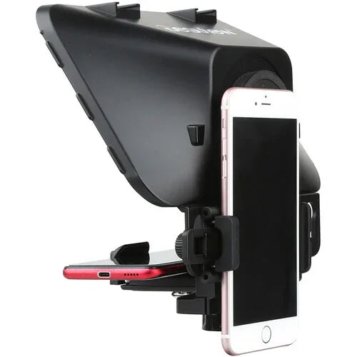 Desview T3S Teleprompter for Cellphone Tablet DSLR with Lens Adapter and Remote Control - Red Dot Photo