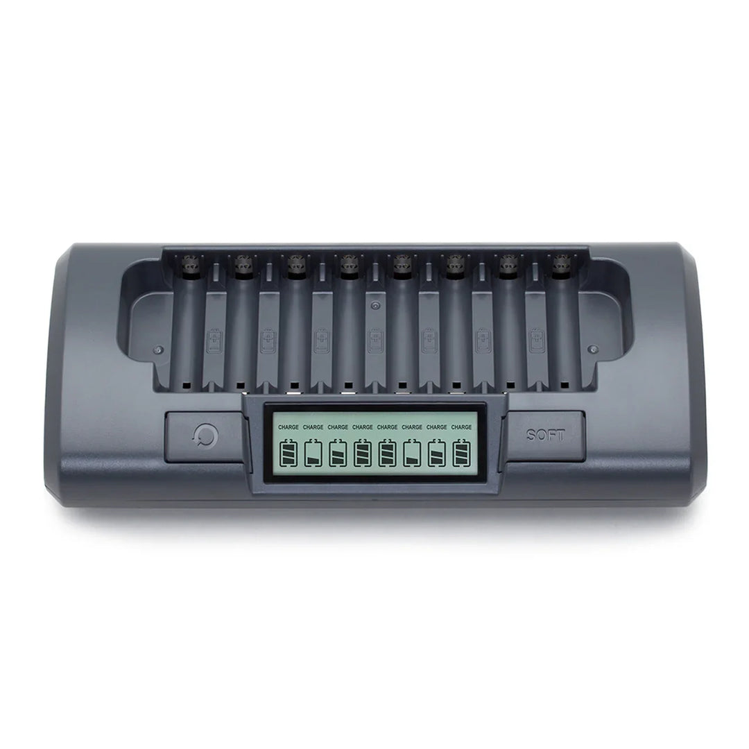 MAHA Powerex MH-C800S C800 8 Slot AA / AAA NiMH Professional Battery Charger Smart Battery Charger - Red Dot Photo