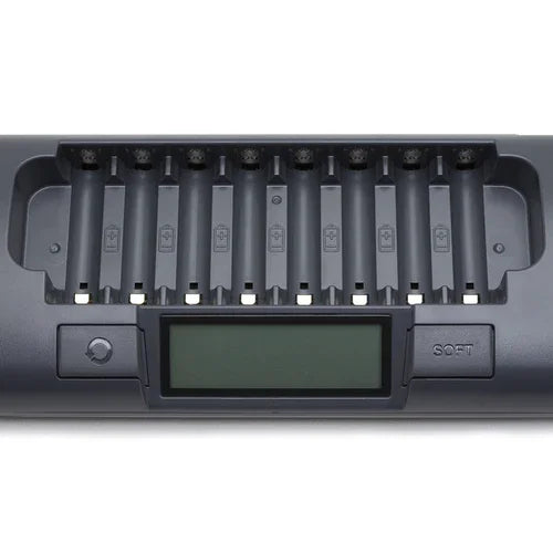 MAHA Powerex MH-C800S C800 8 Slot AA / AAA NiMH Professional Battery Charger Smart Battery Charger - Red Dot Photo