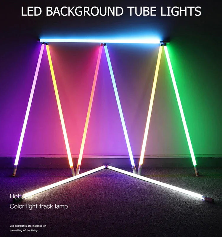 RGB LED Tube T8 Multi-coloured for Youtube Backdrop Studio Lights BUNDLE (LED Tube, Remote) - Red Dot Photo
