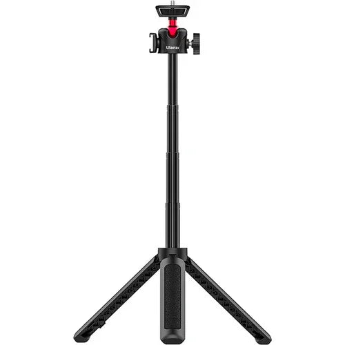 Ulanzi MT-16 MT 16 Extendable Selfie Stick Tripod 4-Section (44cm) 2KG Payload with 360° Swivel Ball Head and Cold shoe - Red Dot Photo