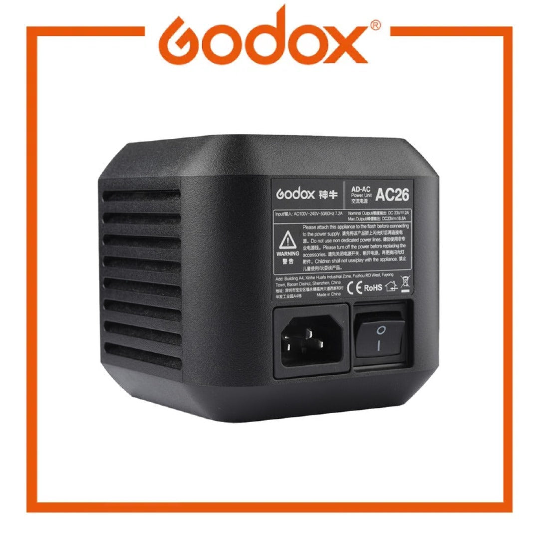 Godox AC 适配器，适用于 AD600Pro Witstro 户外闪光灯