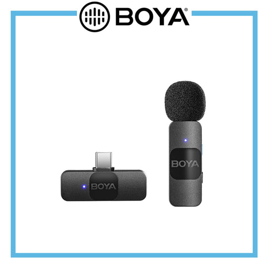 Boya BY-V10 超紧凑型 2.4GHz 无线麦克风系统