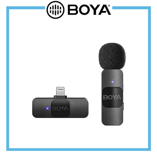 Boya BY-V1 超紧凑型 2.4GHz 无线麦克风系统