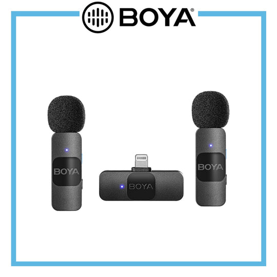 Boya BY-V2 超紧凑型 2.4GHz 无线麦克风系统